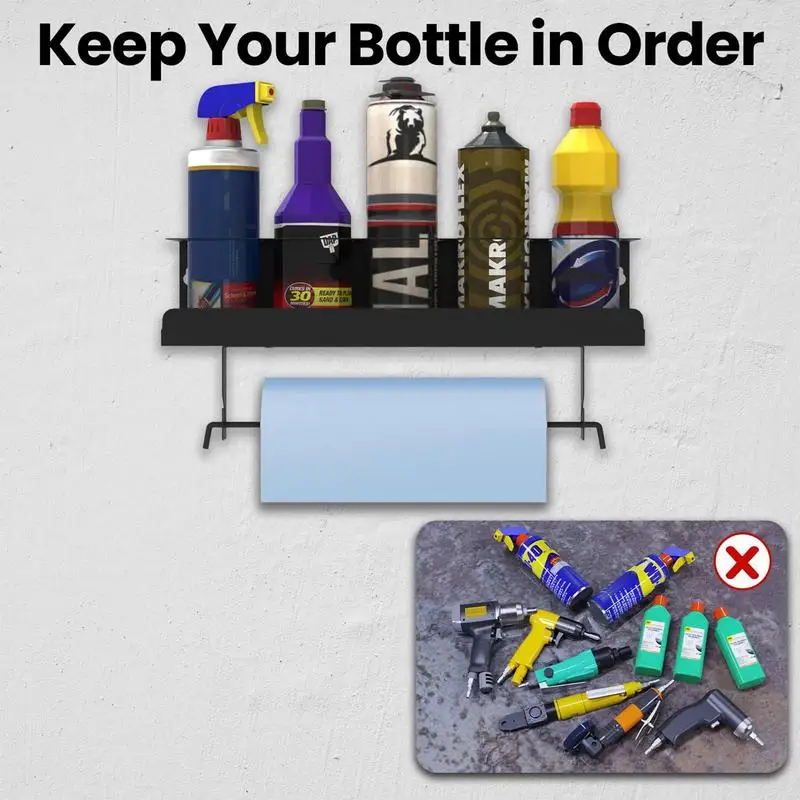 5 Bottle Spray Can Spray Bottle Holder Paint Storage Rack WorkspaceHome Use Tool Storage Rack for Can