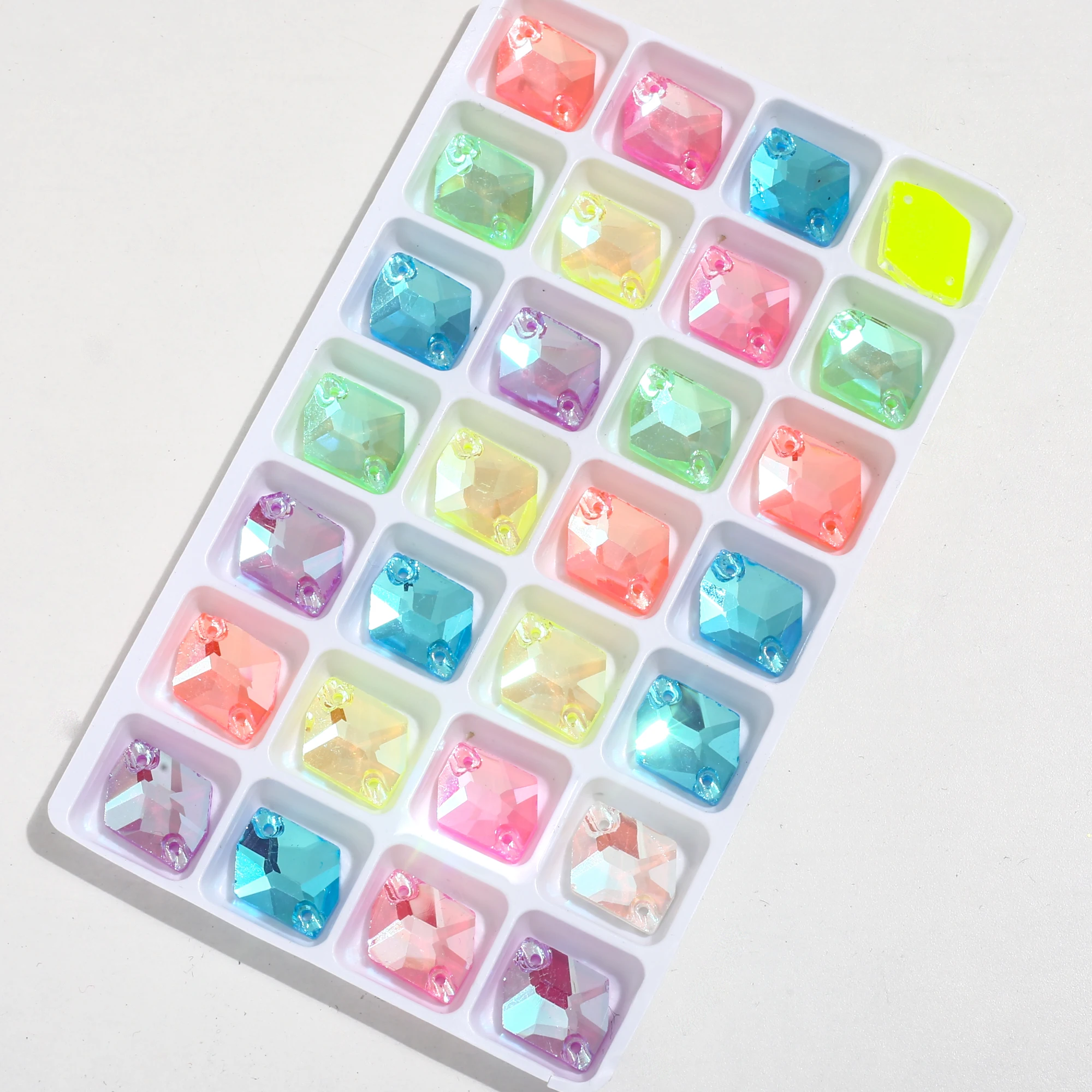 Glitzer Neon kosmischen Nähen auf Strass Strass DIY Näh zubehör Kristalle Diamant für DIY Tanz Kleidung Accessoires Hochzeit – Detail 7
