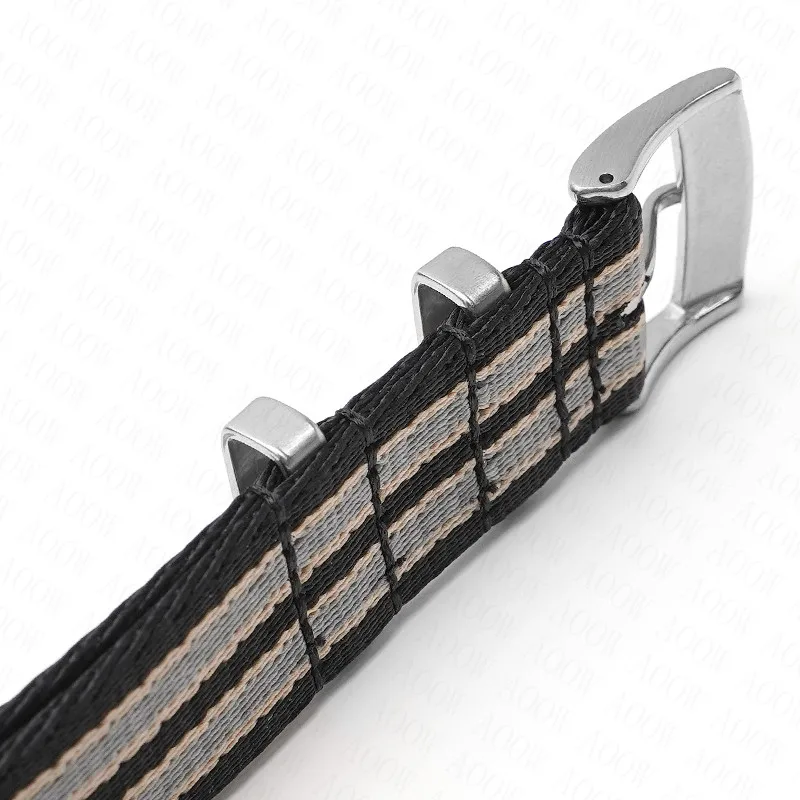 Universal Nylon Sport Canvas Watch Band Bracelet - Men's Strap in Multiple Sizes