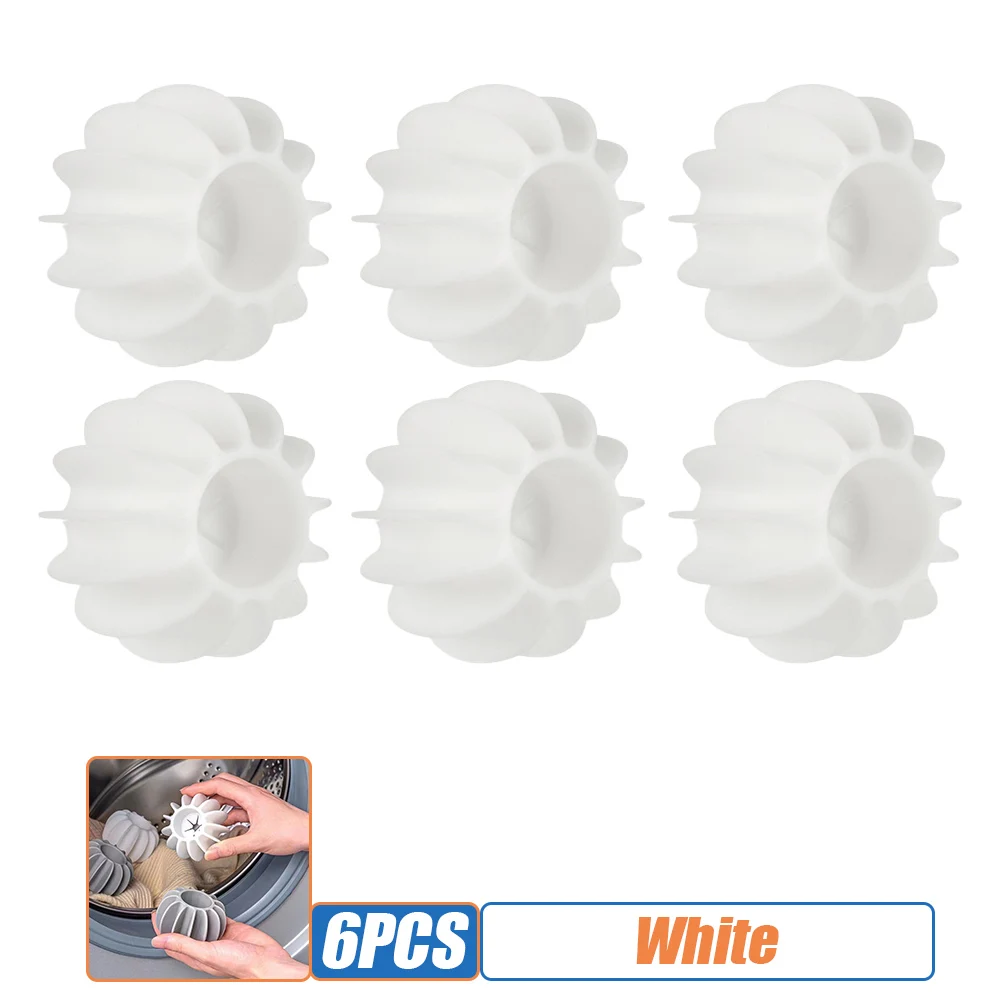 6Pcs White