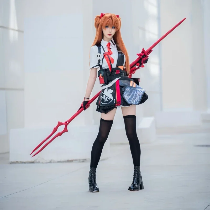 Neon Genesis Evangelion Asuka Langley Soryu Sailor School Uniform Cosplay Costume