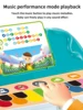 Lion touch playing piano toy, safe wireless intelligent touch electronic small piano can play music 5