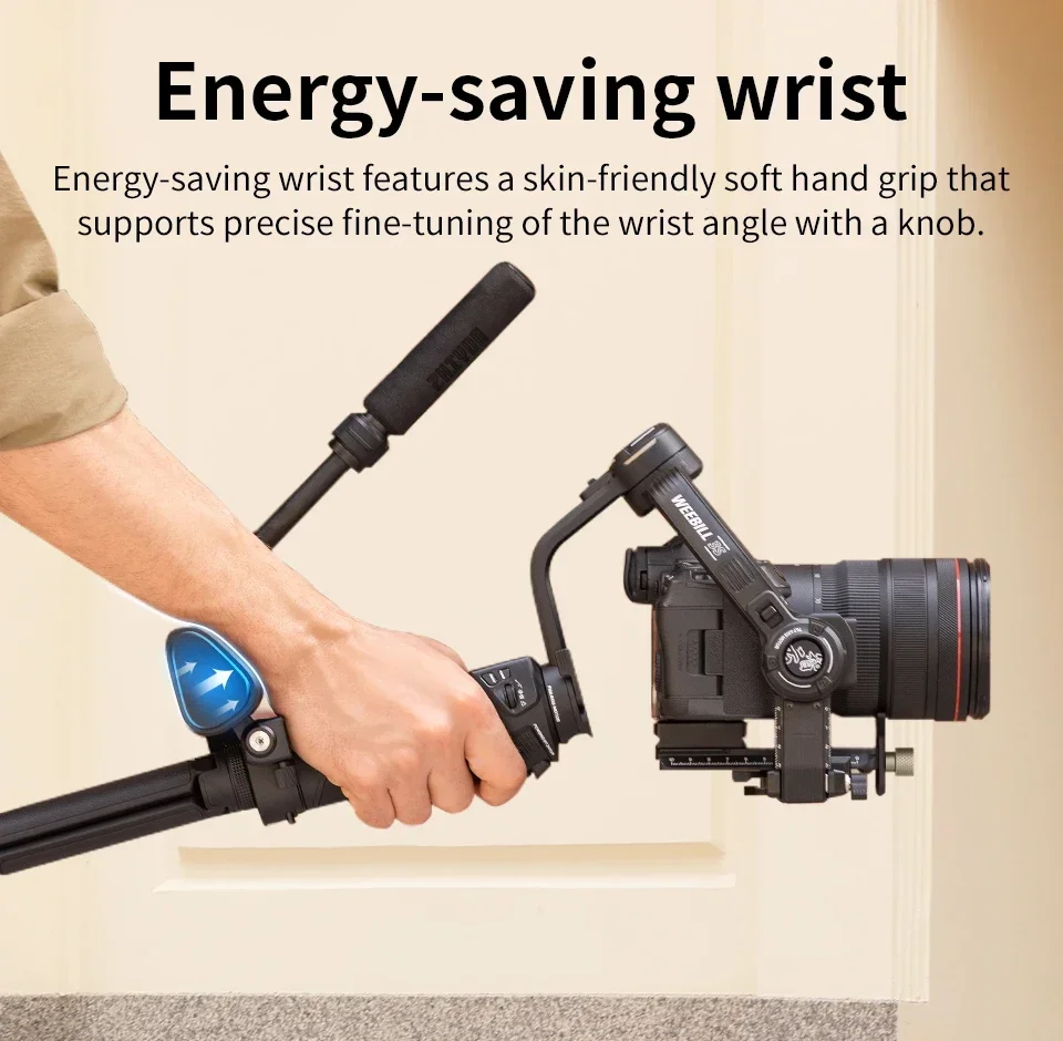 ZHIYUN Weebill 3S Camera Gimbal Stabilizer 3-Axis Handheld Built-in LED Fill Lig