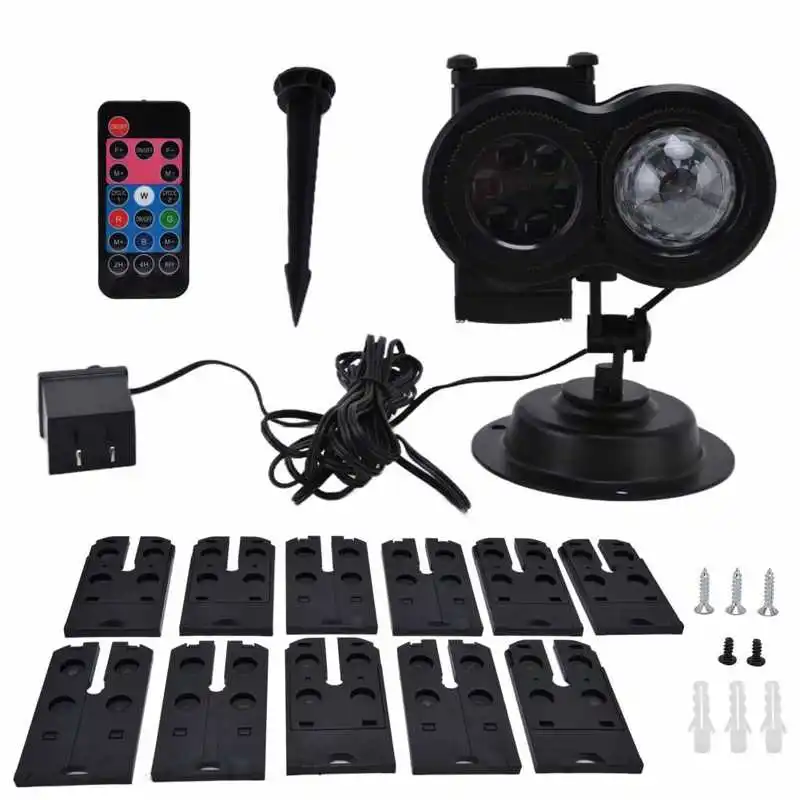 

Projection Lamp US 100-240V Black LED Projector Light with 12 Slides for Yard for Outdoor for Indoor