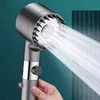 3 Modes Shower Head High Pressure Showerhead One-Key Stop Water Massage Shower Head With Filter Element Bathroom Accessories 2