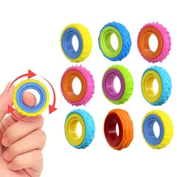 Set of Fidget Spinner Rings - Sensory Stress Relief Toys (D - 12PCS)