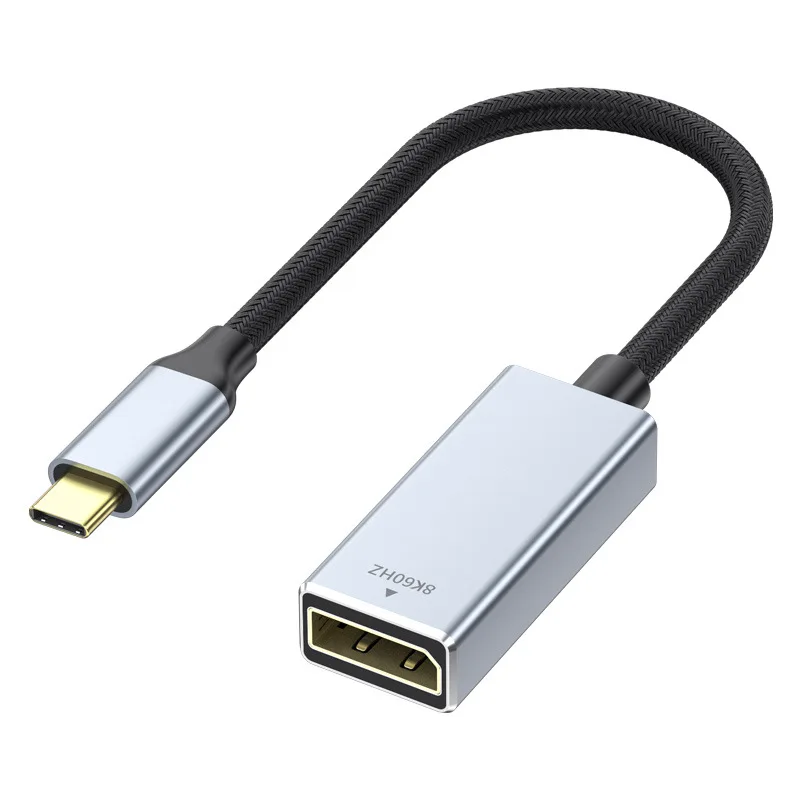 USB C에서 DP 1.4 어댑터, USB C 말레토 DP 1.4 암 케이블 지지대, 다이나믹 HDR, 맥북 프로, 삼성 델용, 8K @ 60HZ, 4K @ 120Hz