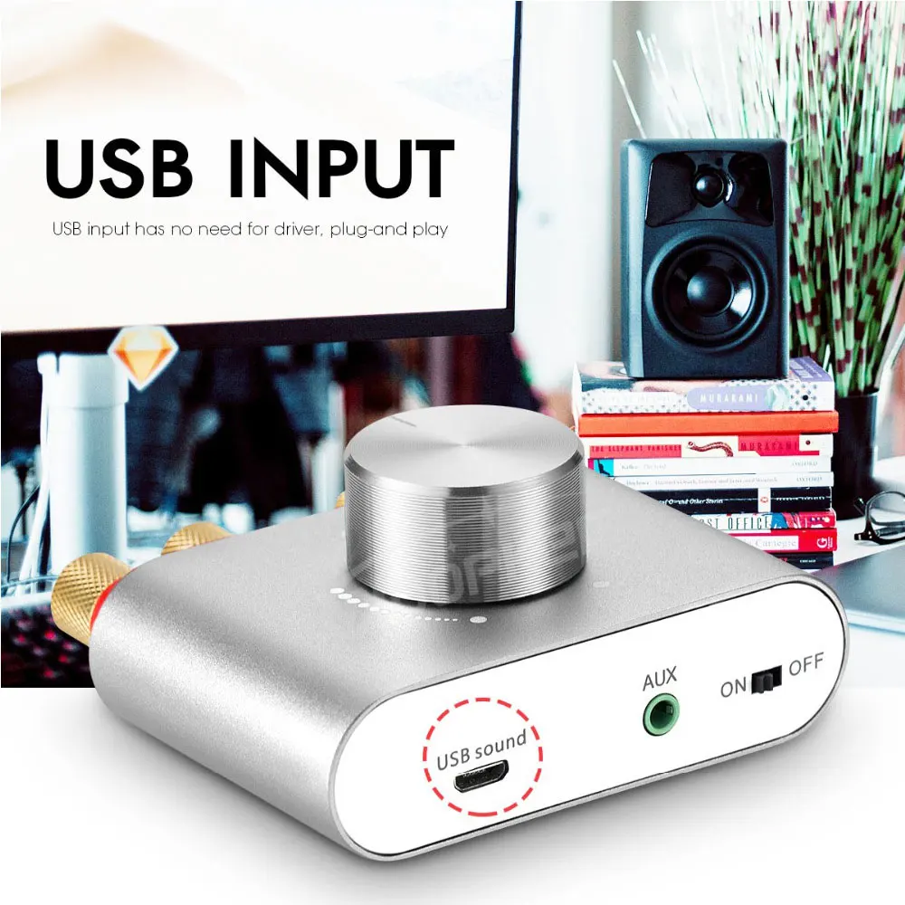 100W HIFI Digital Amplifier TPA3116 Bluetooth Amp Mini Wireless Stereo Audio 2.0