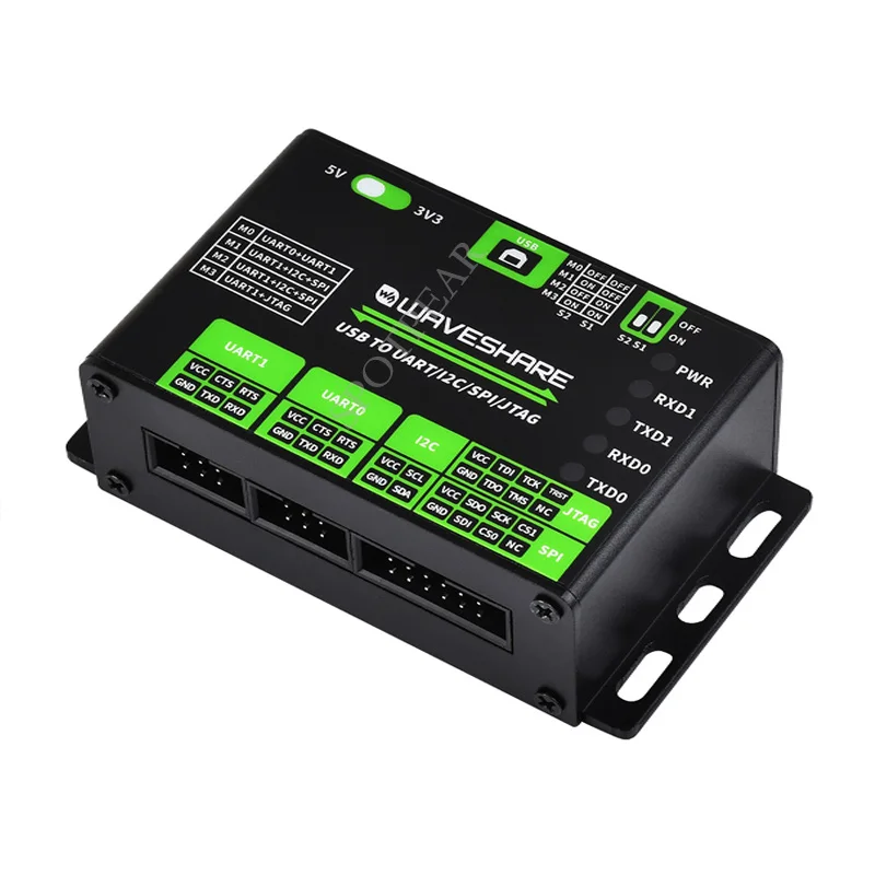 Conversor Usb para Uart I2c Spi Jtag Suporta Múltiplas Interfaces Compatível com 3.3v 5v Múltiplos Circuitos de Proteção - Imagem 5