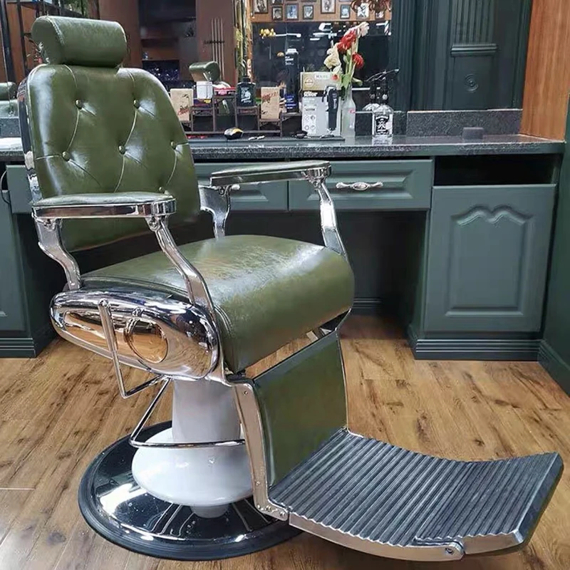 Spinning Vintage Barber Chair Stylist Makeup Round Swivel Professional Hairdressing Chair Facial Swivel Stoel Salon Furniture