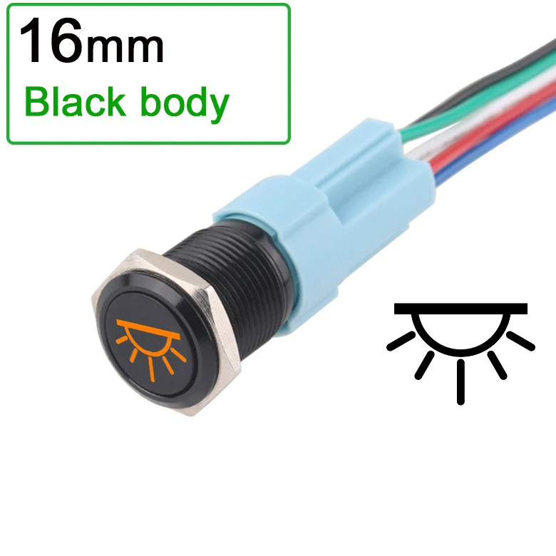 16mm-Yellow LED-Bl