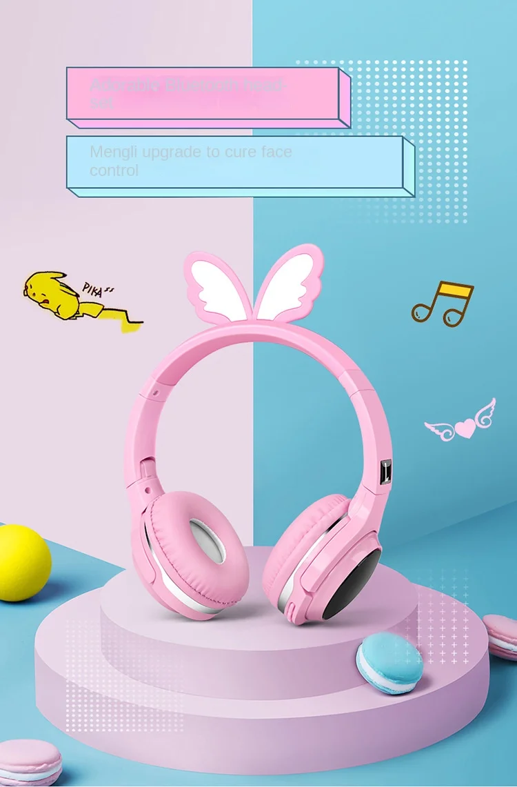 Cuffie Wireless Pokemon Pikachu Con Luci LED - Pieghevoli E Con Microfono - Foto 7