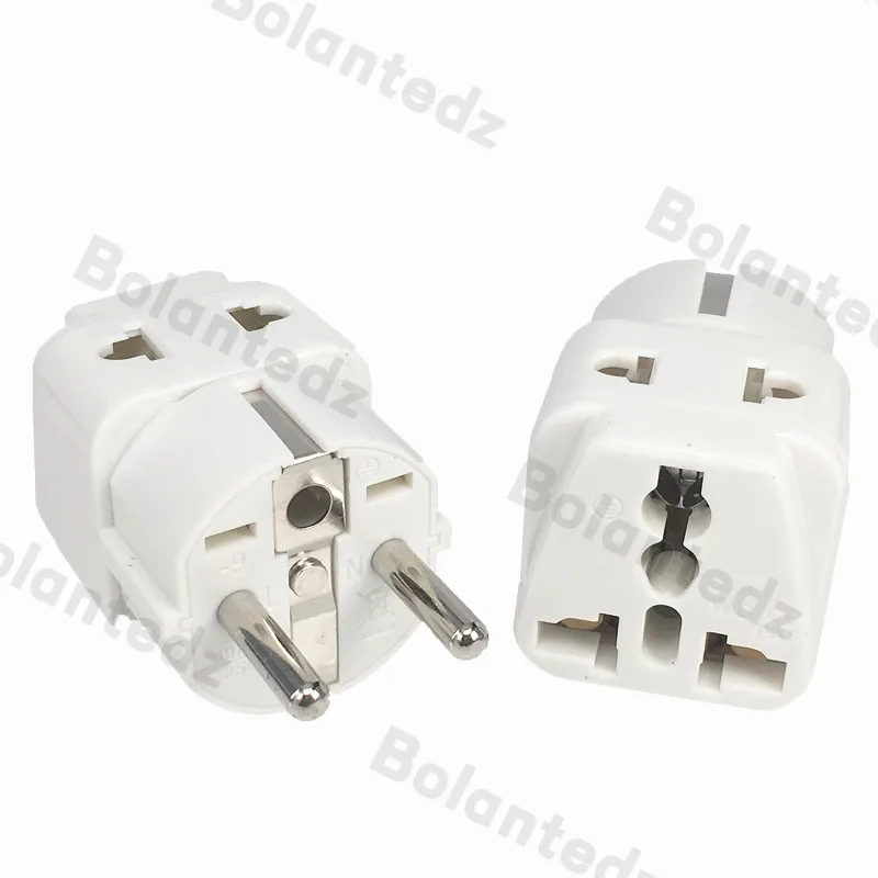 Universal Travel Plug Adapter (White/Black/Copper) - Type E/F