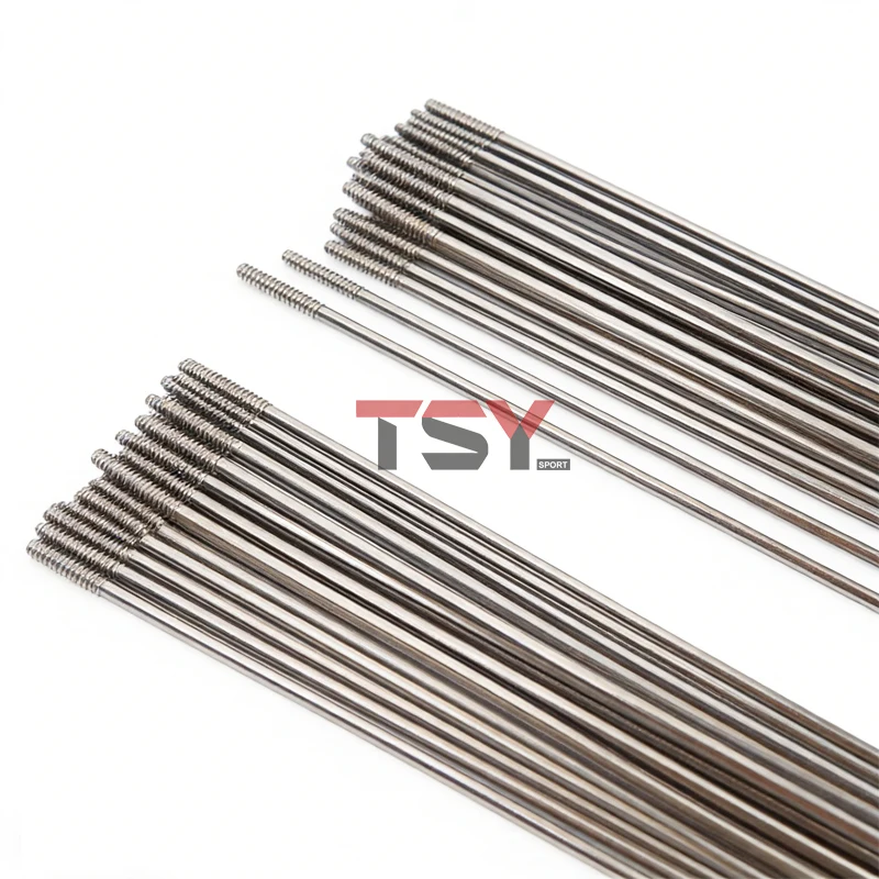 20pcs 스테인레스 스틸 자전거 스포크 2.2MM 자전거 바퀴 실버 스포크 13G 길이 125mm-254mm 니플이 있는 스포크 전자 자전거 스포크