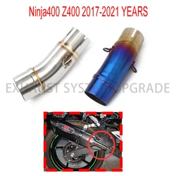 Motorcycle For Yoshimura Exhaust Pipe Full System Link Pipe For Kawasaki Ninja 400 Ninja400 EX400 Z400 2017 2018 2019 2020 2021