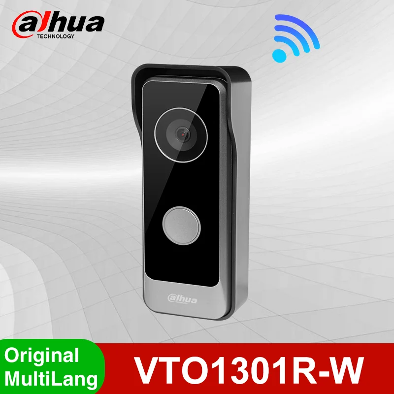 

Dahua VTO1301R-W Wi-Fi Wireless Villa Door Station IP65 Two-way Audio Video Doorbell H.265 Intercom Security Protection System