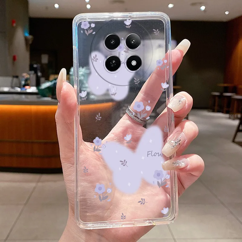 Floral Butterfly Soft Silicone TPU Phone Case - Protective Cover