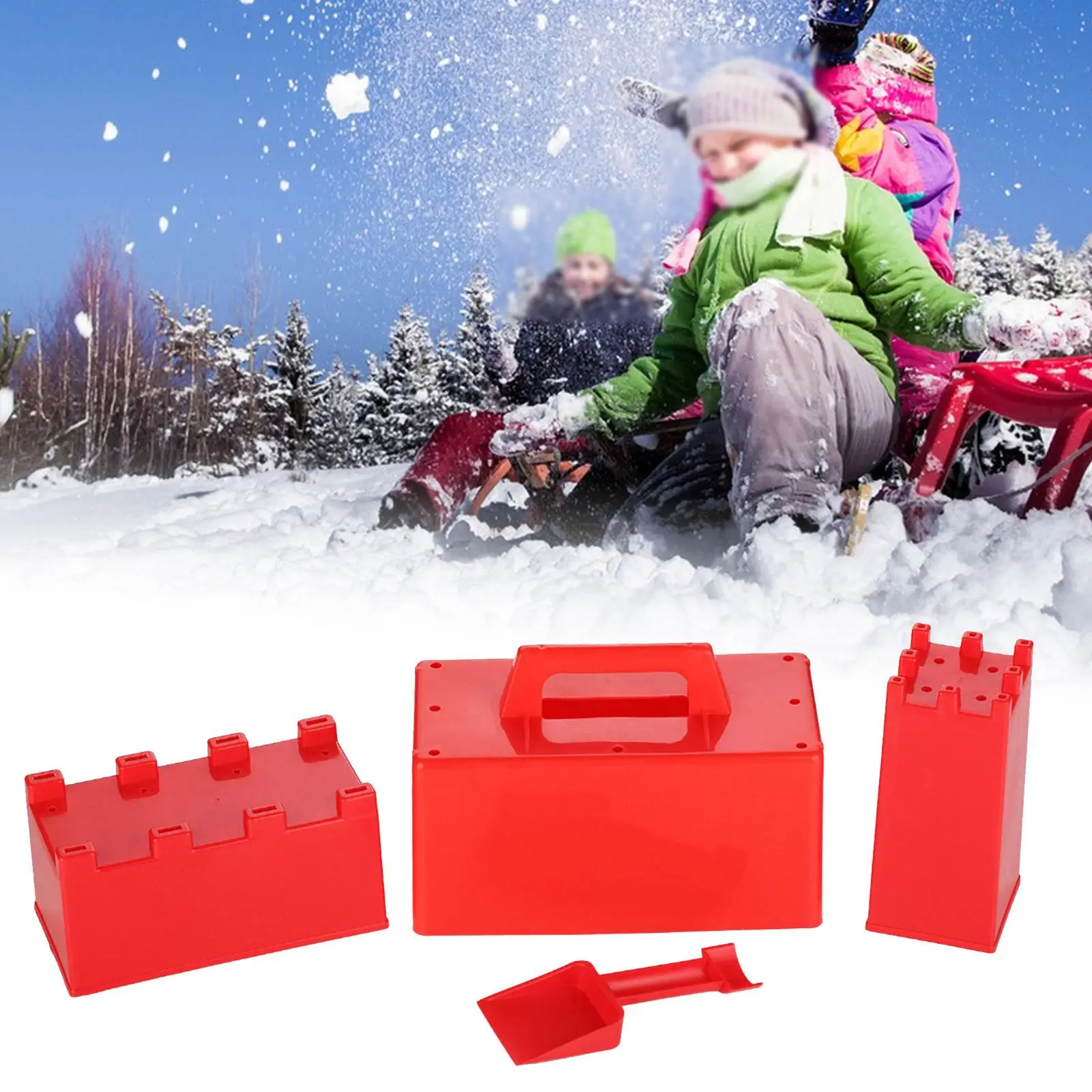 4x Sand Castle Mould Ski Supplies Birthday Gifts Snow Building Block