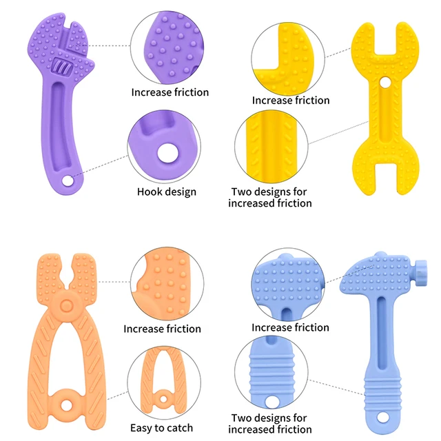 Baby Teether Educational Silicone Toy Newborn 0 12 Month Babies Care Rattle Teether for Kids Exercise Teeth Cartoon Style Toys 5