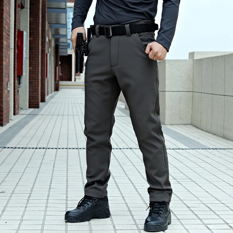 Hiking Pants For Man New Autumn Winter Tactical Softshell Stretch Fishing Camping Climbing Outdoor Casual Long Trousers