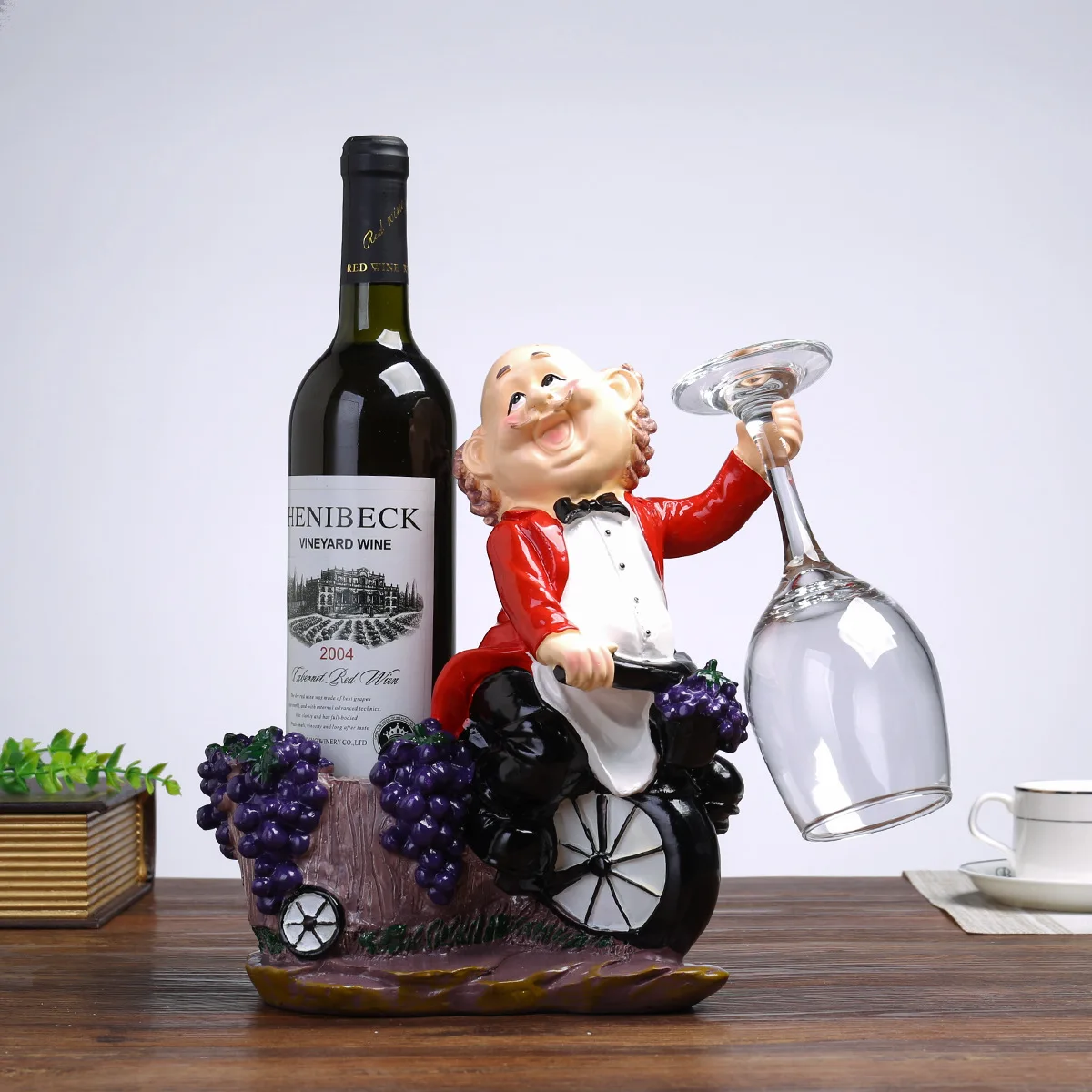 

European Style Wine Rack Creative Character Resin Wine Rack Wine Cabinet Decoration Ornaments Gifts Bar Kitchen Supplies