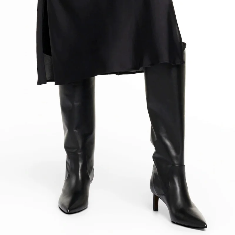 

soft leather slim riding boots women's fashion sexy knee high boots for women autumn winter thigh high boots shoes woman booties