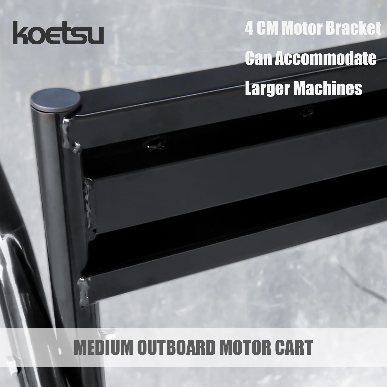 KOETSU Kleiner Außenbordmotor, zusammenklappbarer Wagen, Außenbordmotorwagen, zum Übertragen, Reparieren und Aufbewahren von Außenbordmotoren – Detail 2