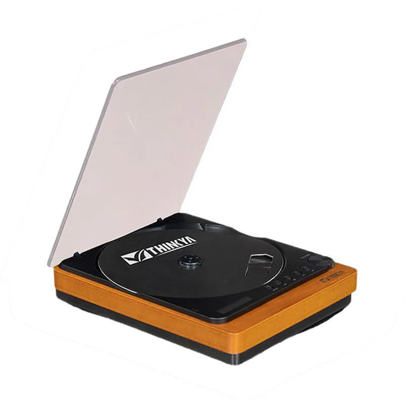 AudiophileCDPlayerBluetooth51WoodenPortableUSBMusicTurntable