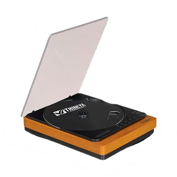오디오 애호가 CD 플레이어, 블루투스 5.1 나무 휴대용 USB 음악 턴테이블, 디지털 광학 출력, 레트로 우아한 홈 HIFI CD 플레이어
