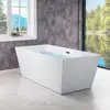 67" Oil-Rubbed Bronze Bathtub Non-Slip Design High Quality Acrylic Construction Chic Style Easy Clean & Maintenance Durable 3