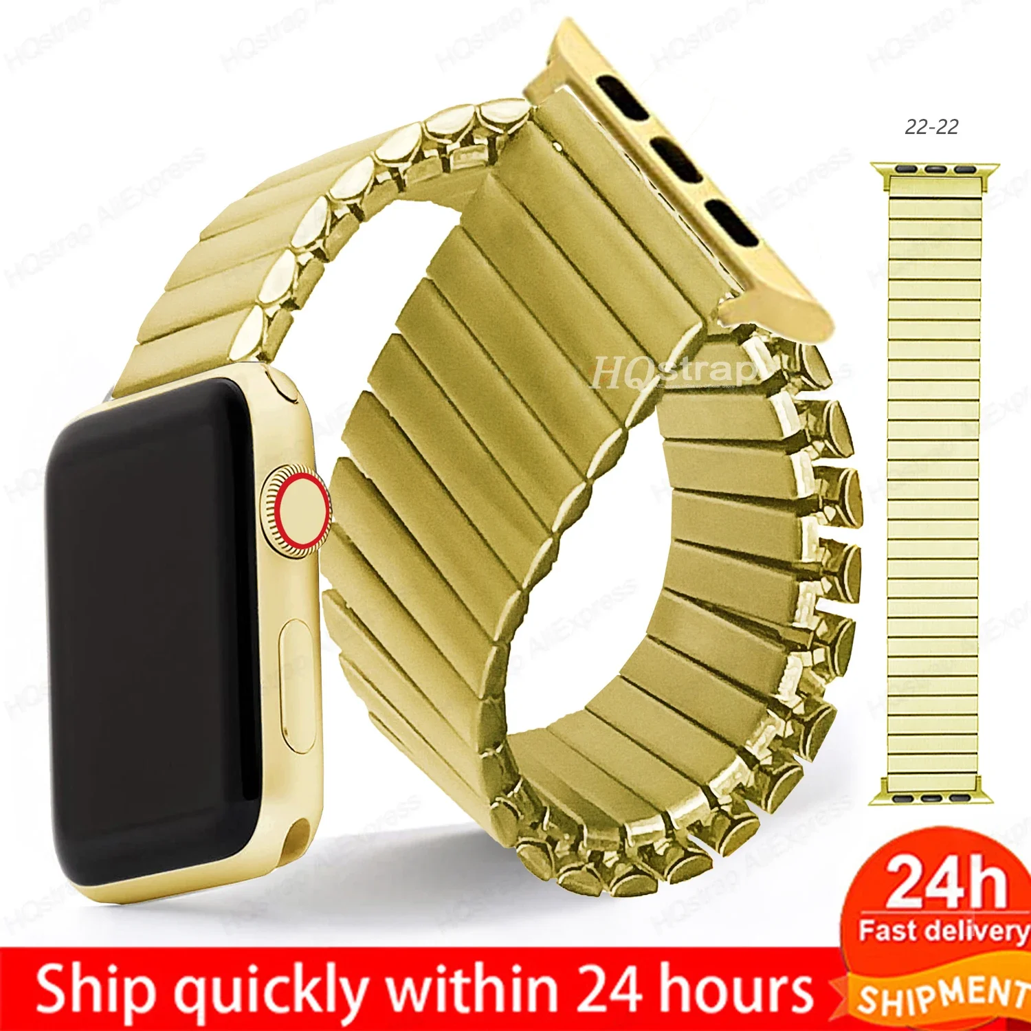 ตัวเลือกสินค้า สายรัดข้อมือสแตนเลสสตีลสำหรับ Apple Watch ทุกรุ่น