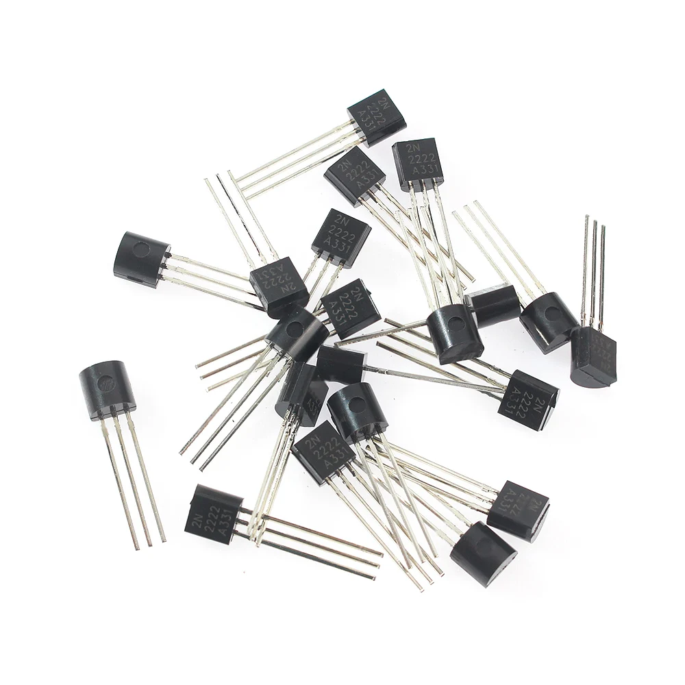 Transistors Kit 50-200PCS Assorted TO-92 2N2222 2N2907 2N3906 2N5401 2N5551 A1015 BC327 BC337 BC548 BC549 C1815 S8050 PNP NPN