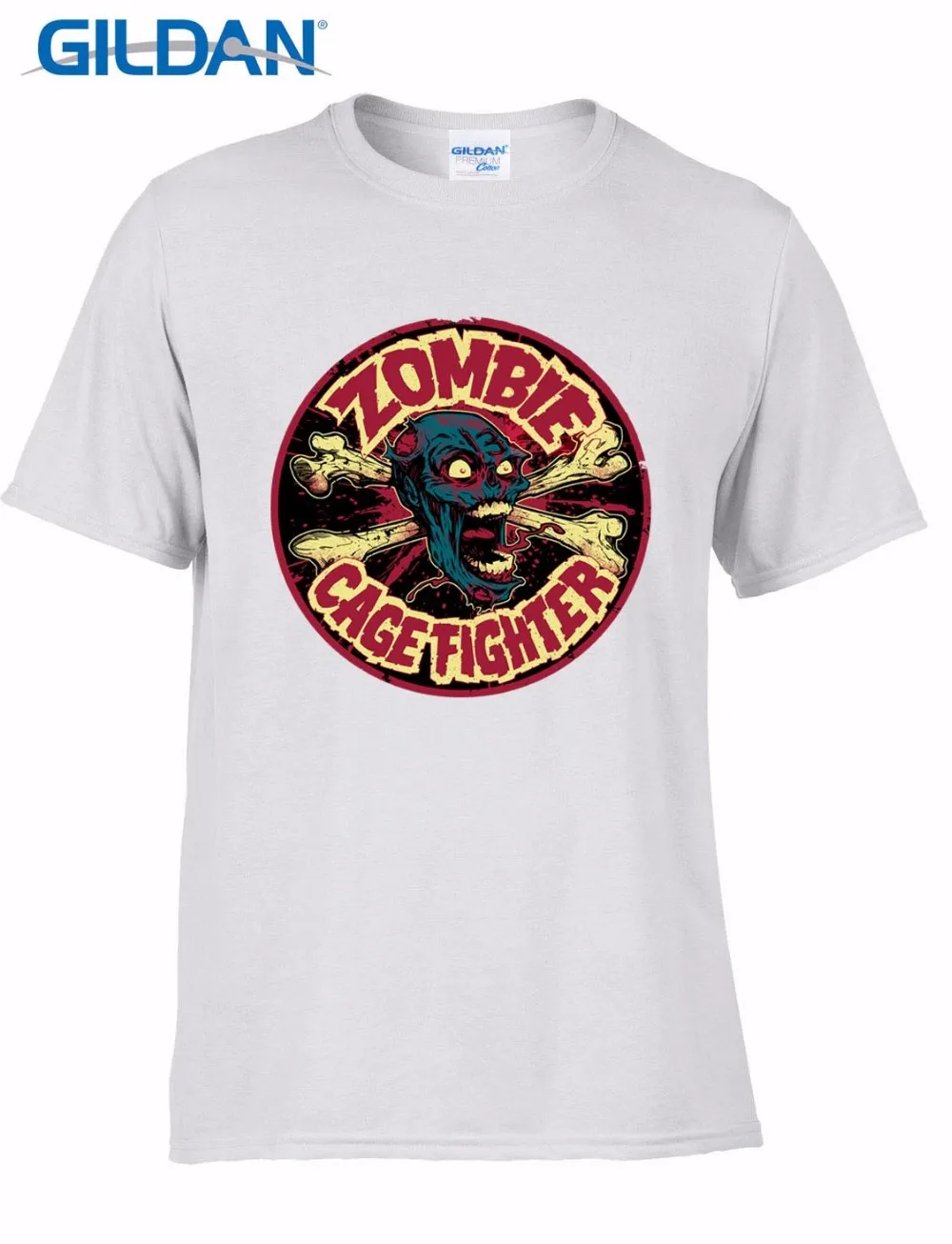

T Shirts Fashion Summer New Men Cotton T-Shirt Zombie Movie Fans Round Hot Sale Make Tee Shirts Custom Aldult Teen Unisex