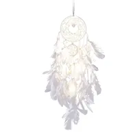 Handmade Indian Dream Catcher Hanging with Rattan Bead Feathers Wall Car Decoration Ornament Dreamcatcher Children living Room 1
