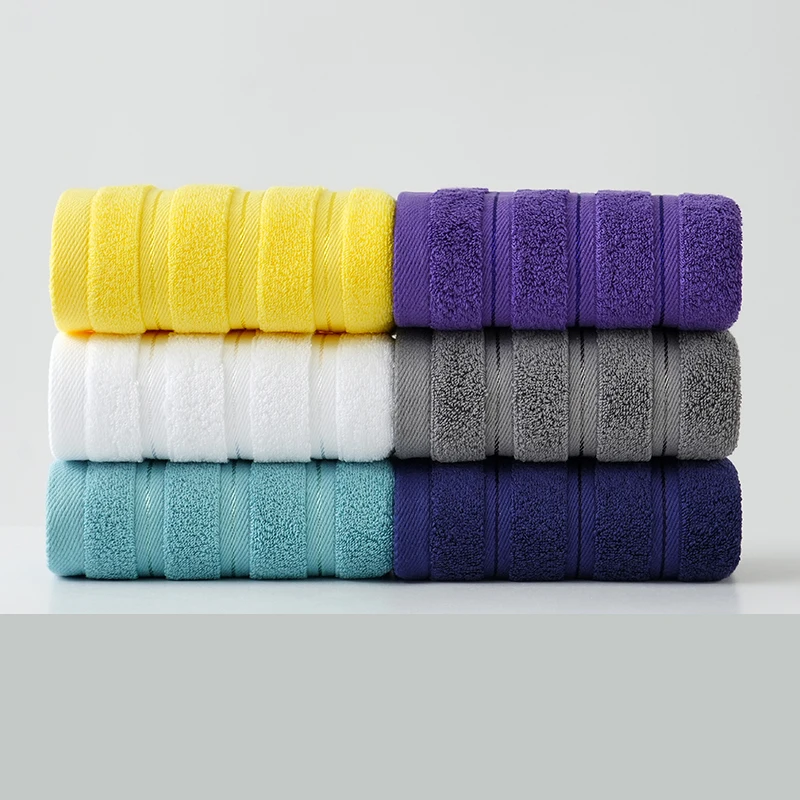 10pcs Customized Embroidery Logo Towel Navy Blue Soft Salon Towels Bathroom Gift Towel White Wholesale Price 5