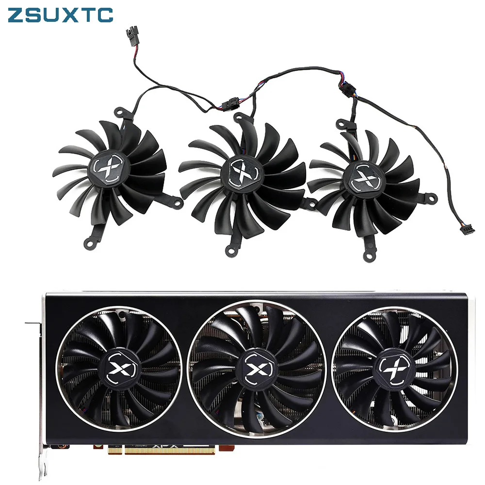 Ventola Della Scheda Video 95Mm Muslima87 Mm Muslimay6800Xt Per Ventola Di Raffreddamento Xfx Speedster Merc 319 Amd Radeon Rx 6800 6800Xt V1 Gpu