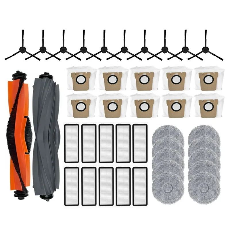 

For Dreame Bot L20 Ultra / L20 Ultra Complete Vacuum Parts Main Side Brush Hepa Filter Mop Cloth Rag Dust Bag Replacement
