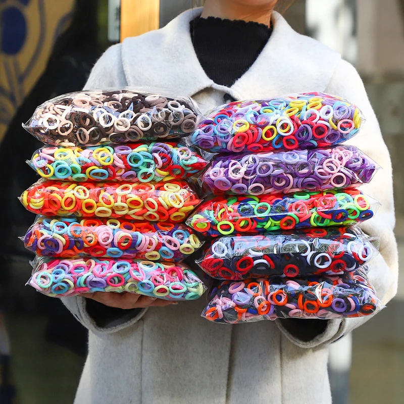 20/50pcs Kids Elastic Hair Bands Girls Sweets Scrunchie