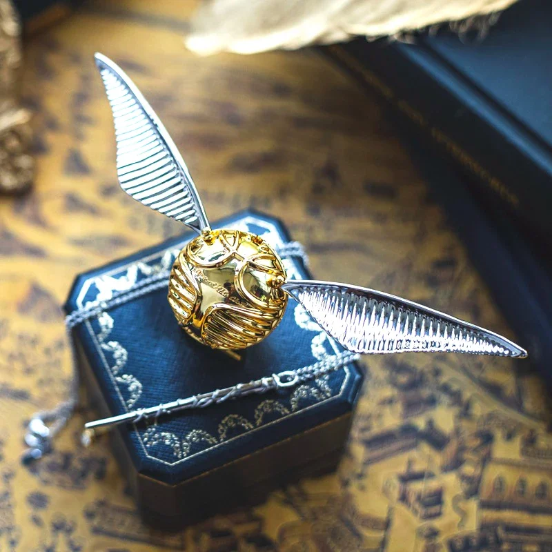 Creative Gold Snitch Series Ring Box Proposal Mystery Luxury Metal