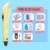 3D Pen Kids DIY Printer Pen Children Drawing Pens With LCD Screen PLA Filament 1.75mm Printing Birthday Christmas Gift For Kids 30