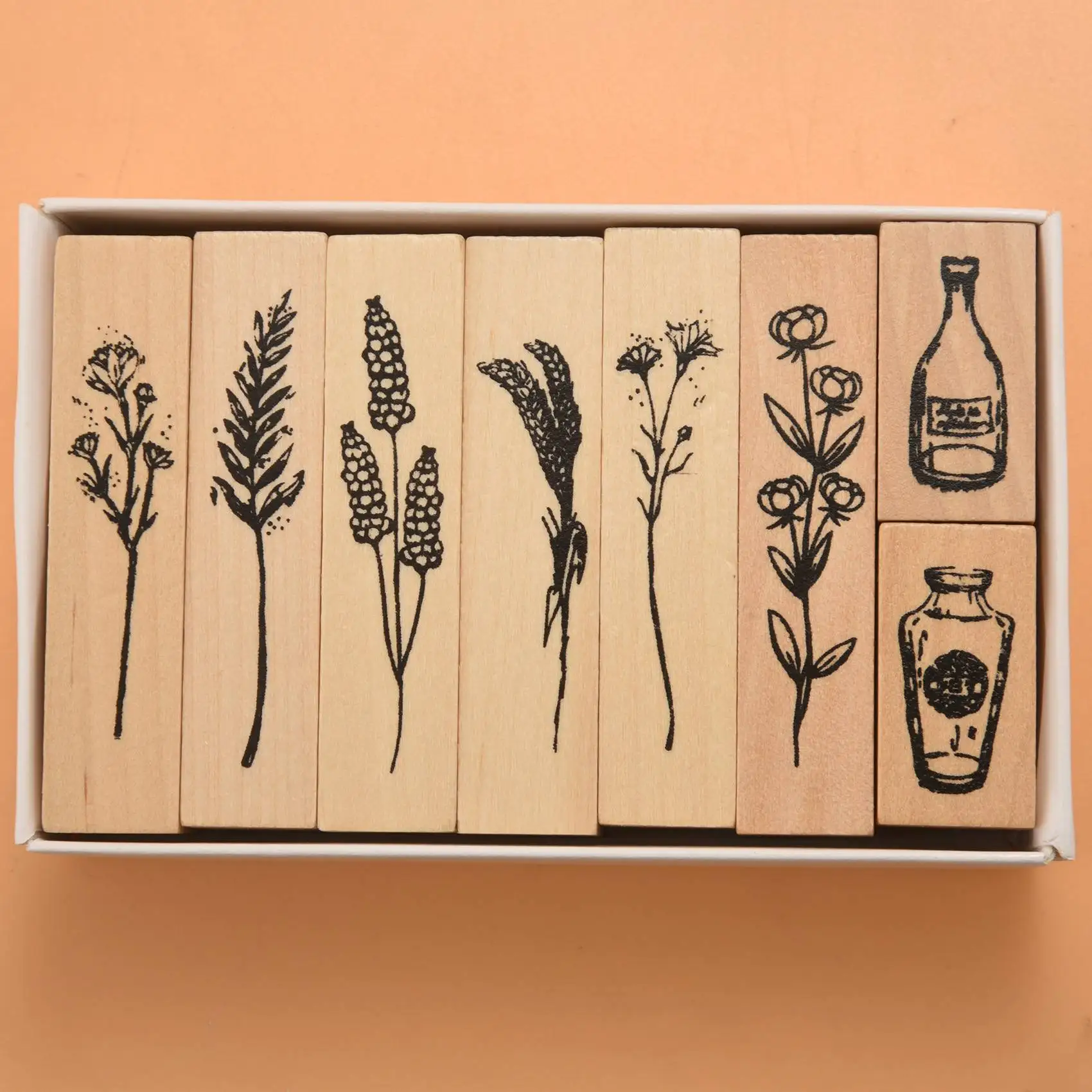 J1UL1N 8Pcs 편지 일기 공예 스크랩북, DIY 공예 및 편지 일기 고무 스탬프를 위한 꽃 레이스가 있는 나무 고무 스탬프