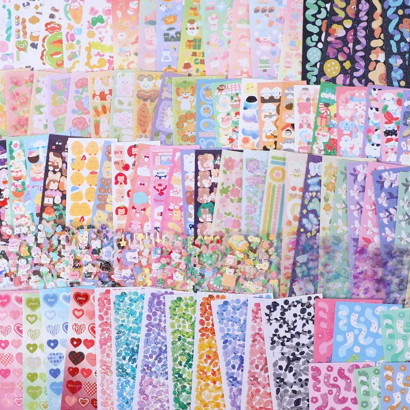 

SKYSONIC 8pcs Scrapbooking Sticker DIY Decor Hand Stickers Korean Agenda Journal Korean Materials Kids Gift Stationery Suppliers