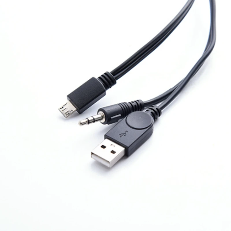 Micro USB To Jack 3.5mm AUX Cable/USB Male for Bluetooth Portable Cd Player