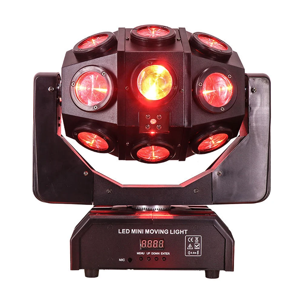 18x10W 4-in-1 LED Moving Head Beam Light – DMX512, Stage Light For Parties, Clubs, DJ Events