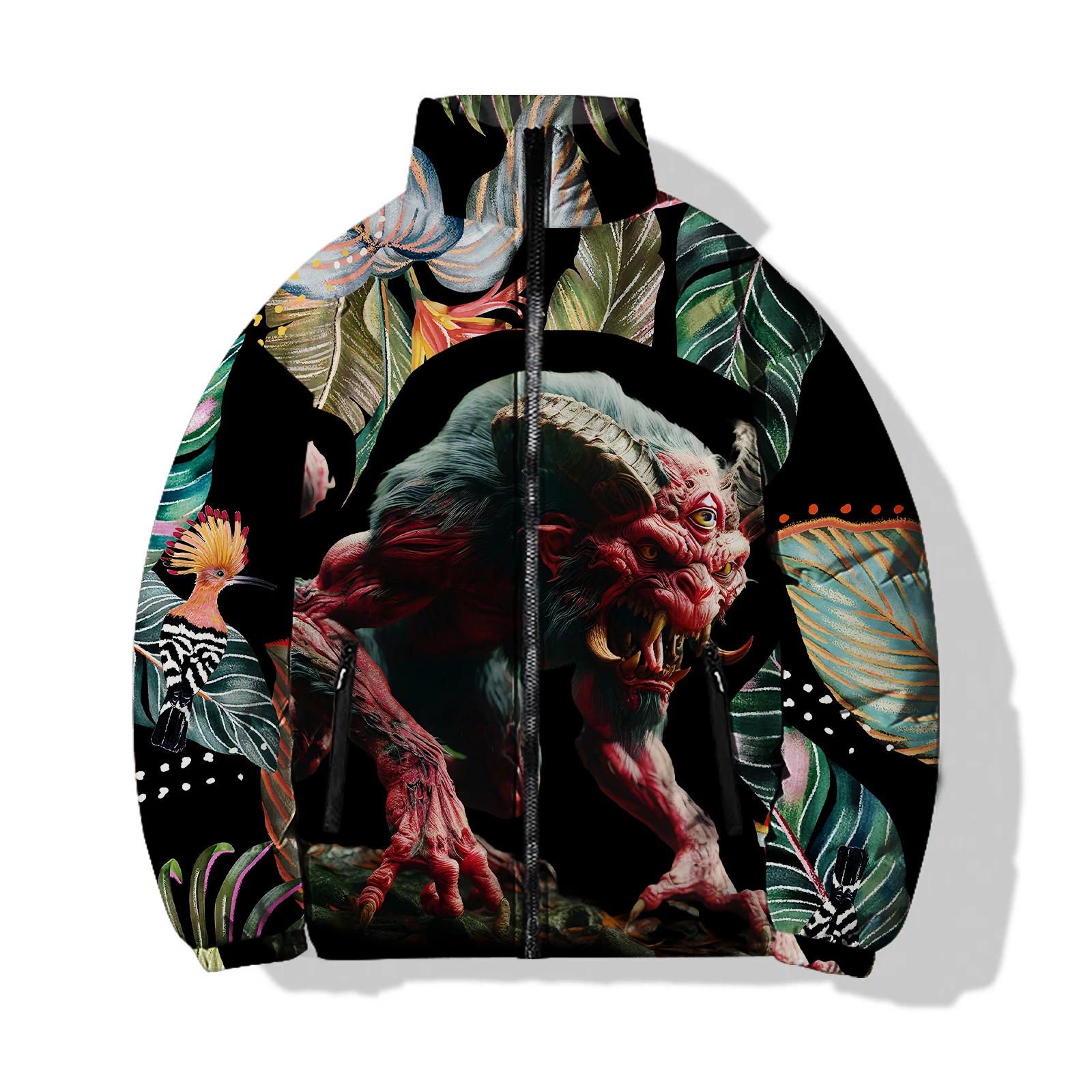 thumbnail image 1 of Abrigos de invierno Parkas para hombre Impresión digital 3D Abrigo para hombre Añadir algodón y espesar Novedad en Parkas Ropa de algodón de moda Parka para hombre, 1 of 5