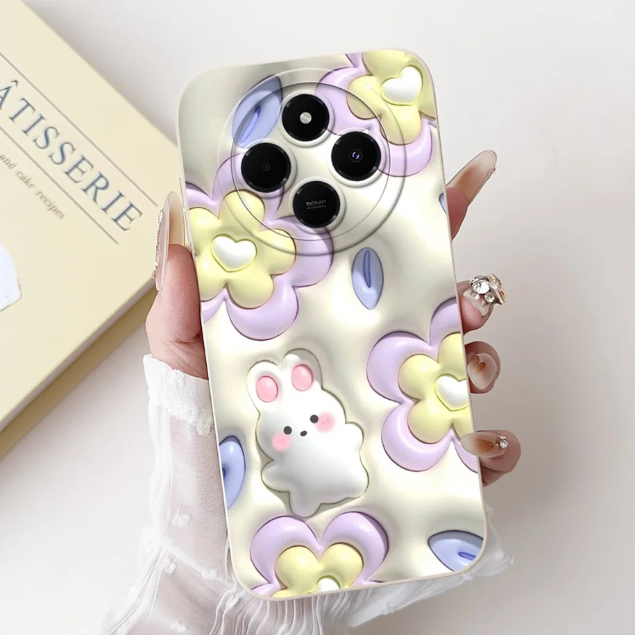 Cute Panda Rabbit Cartoon Soft Matte Silicone Back Cover Case