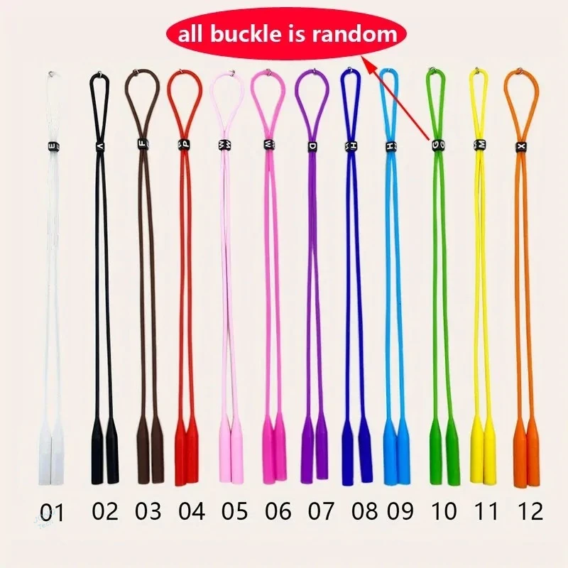 Stylish Silicone Sunglasses & Eyeglasses Strap - Adjustable Candy Color Holder