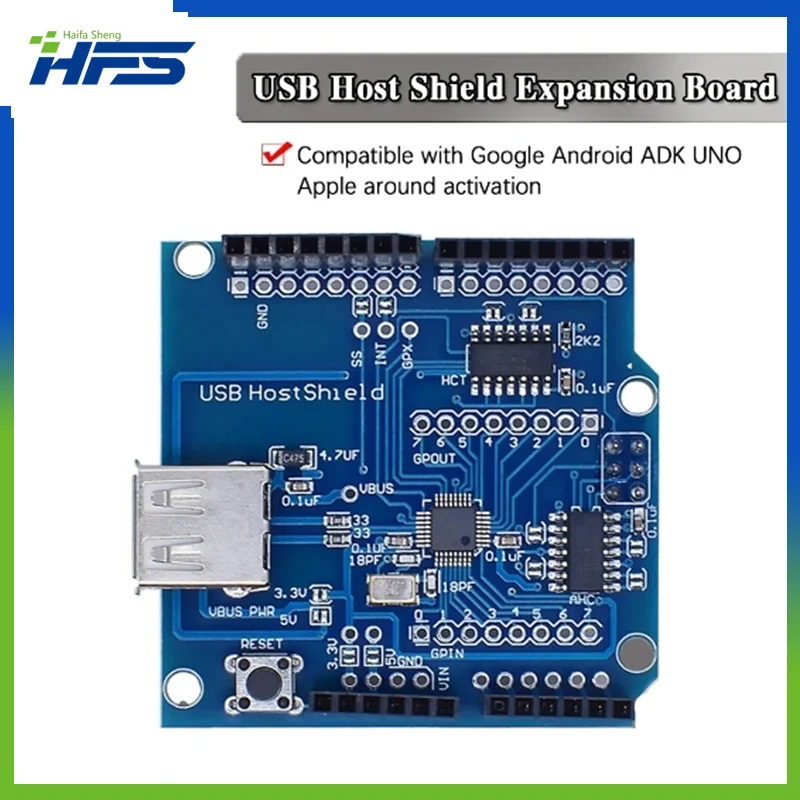 

Щит хоста USB 2,0 совместимый с arduino для Android ADK Поддержка UNO MEGA