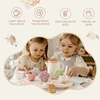 Baby Baby Play House Afternoon Tea Set Toys Coffee Machine Toy Wooden Model Children Play Simulation Coffee Cake Pretend Toys 5