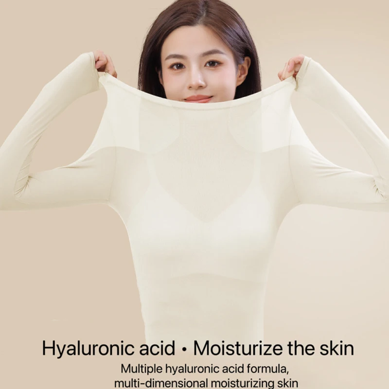 Women's Thermal Underwear Set High elasticity Plus Size Constant Temperature Seamless Long Sleeve Bottoming 1pcs